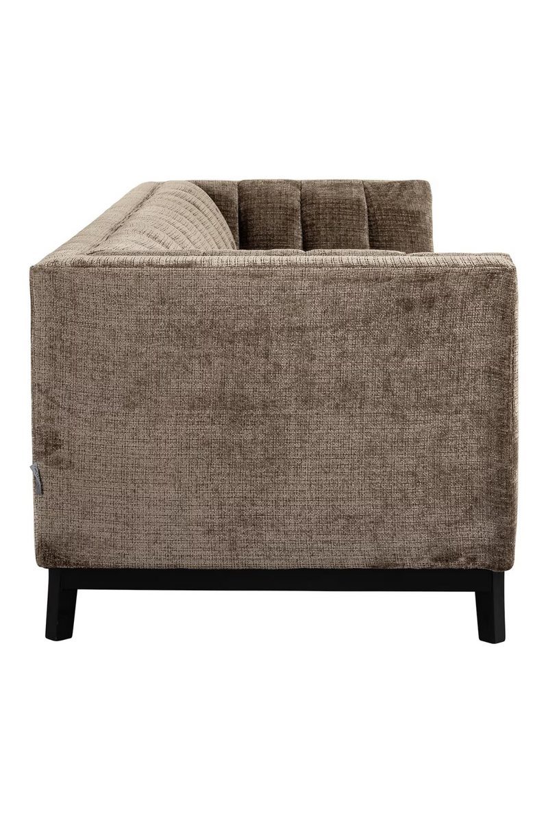 Taupe Chenille Channeled Sofa | OROA Beaudy | Woodfurniture.com