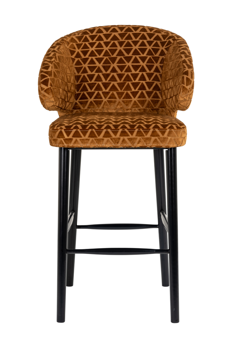 Gold Triangle Bar Stool | OROA Indigo | Woodfurniture.com