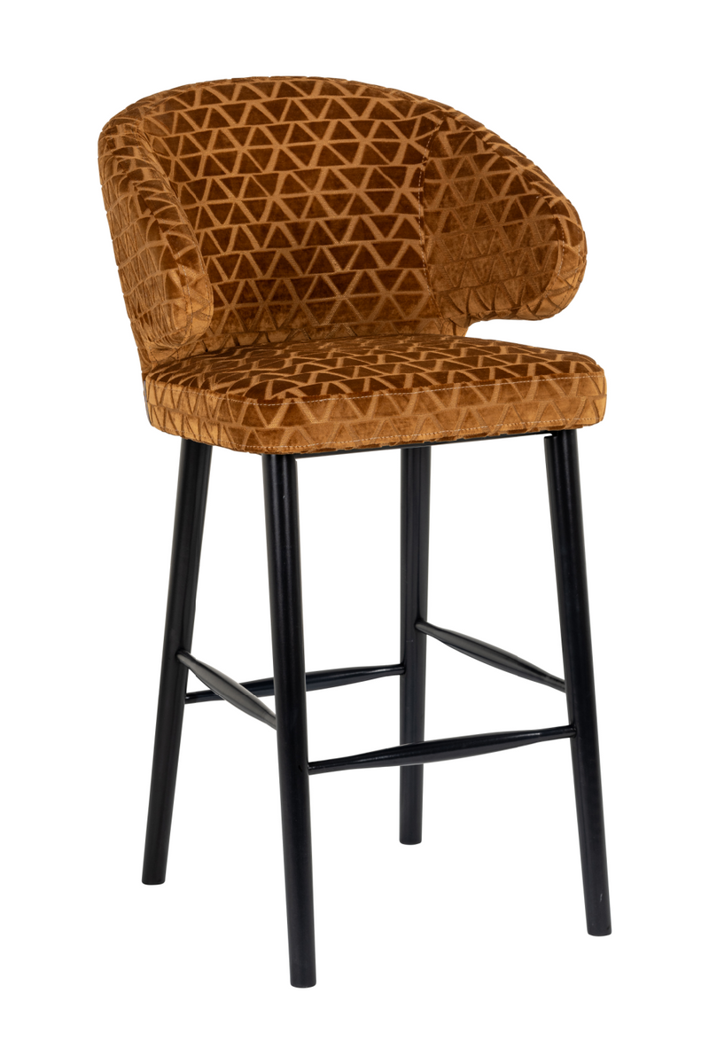 Gold Triangle Bar Stool | OROA Indigo | Woodfurniture.com