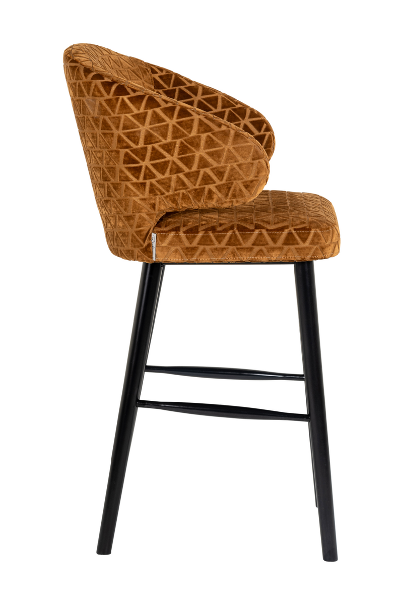 Gold Triangle Bar Stool | OROA Indigo | Woodfurniture.com