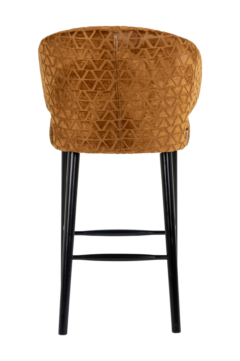 Gold Triangle Bar Stool | OROA Indigo | Woodfurniture.com