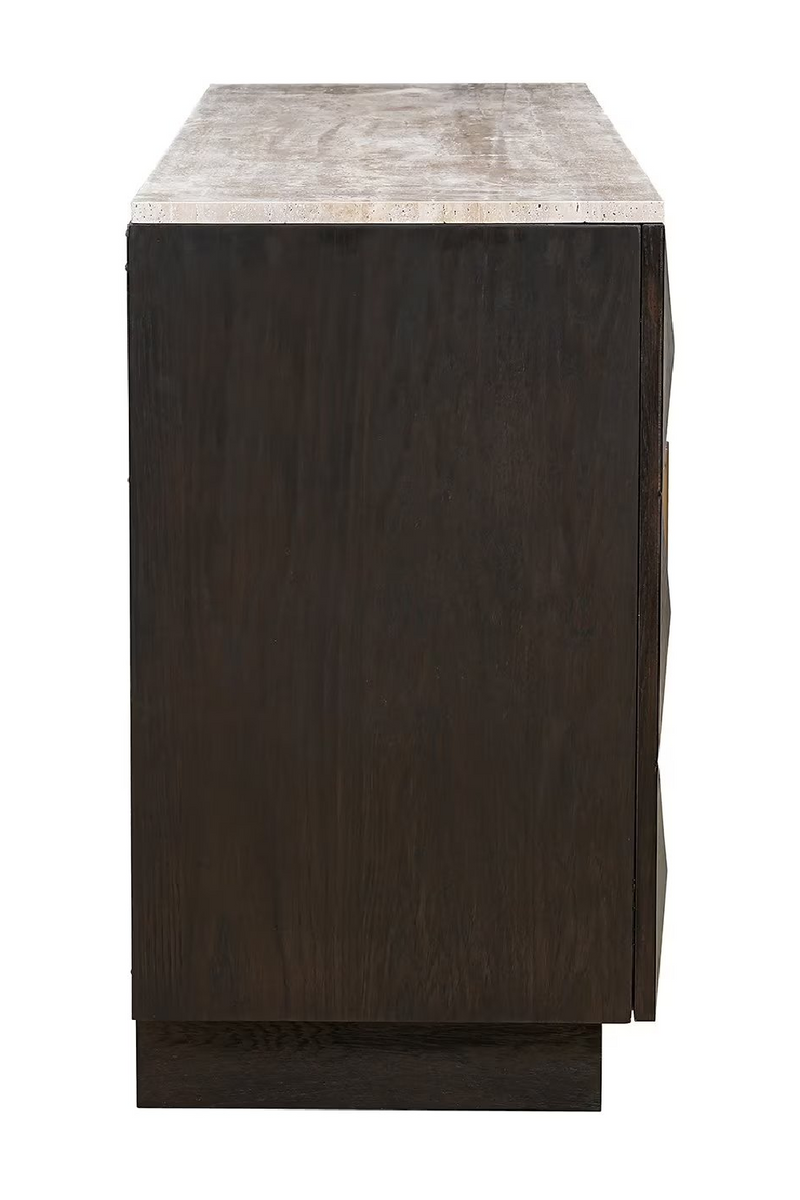 Brown Oak 4-Door Sideboard | OROA Claremont | Woodfurniture.com