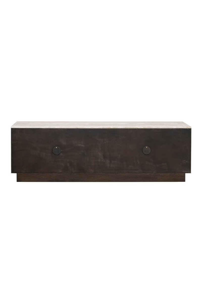 Brown Oak 4-Door TV Cabinet | OROA Claremont | Woodfurniture.com