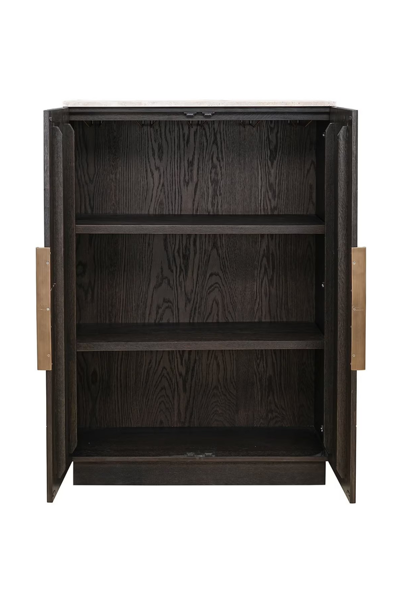 Brown Oak 2-Door Cabinet | OROA Claremont | Woodfurniture.com