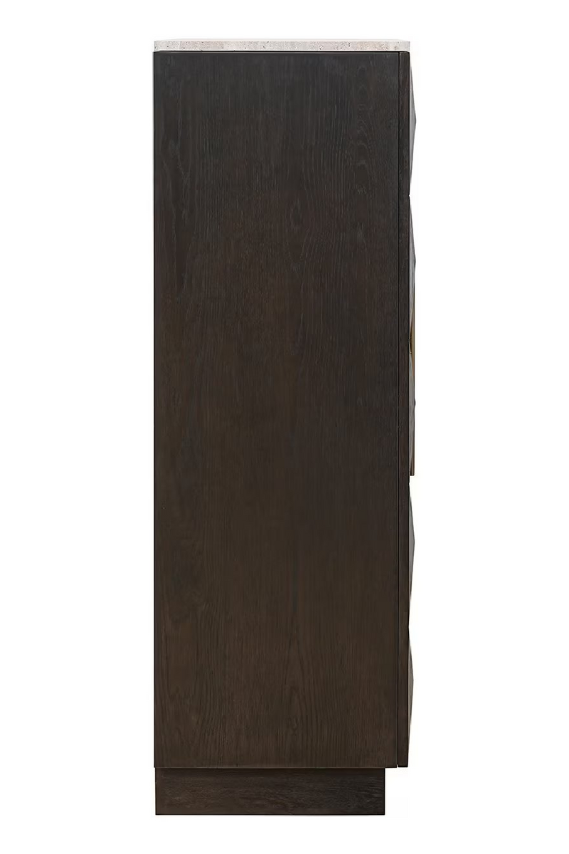 Brown Oak 2-Door Cabinet | OROA Claremont | Woodfurniture.com