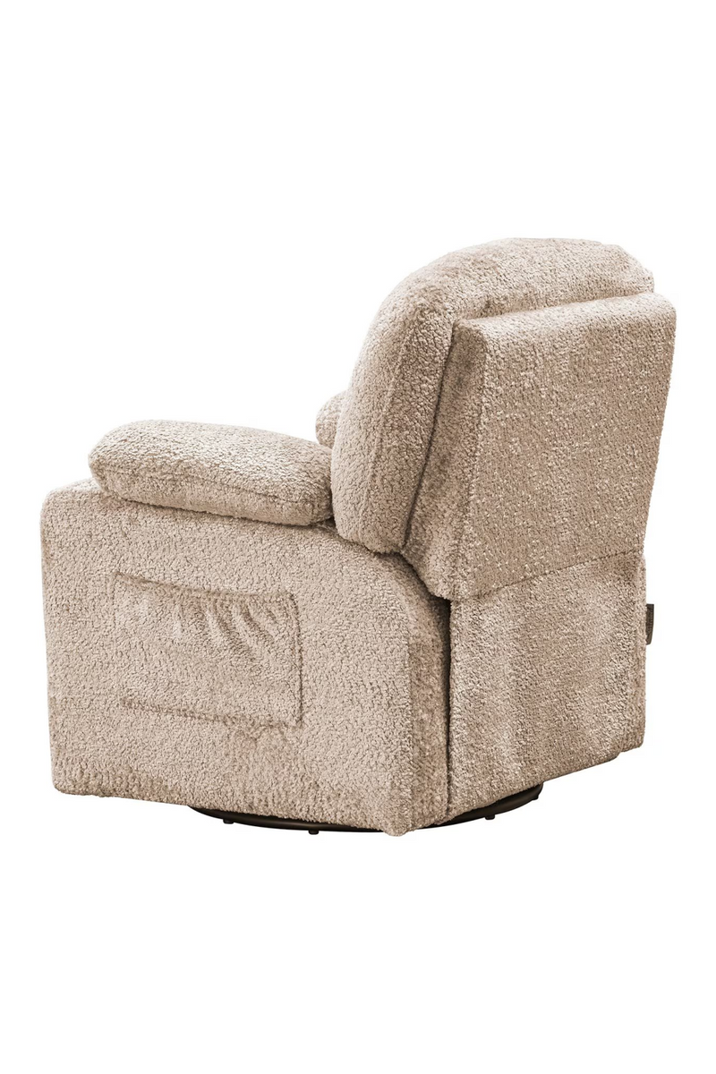 Beige Kids Swivel Chair | OROA Mickey  | Woodfurniture.com