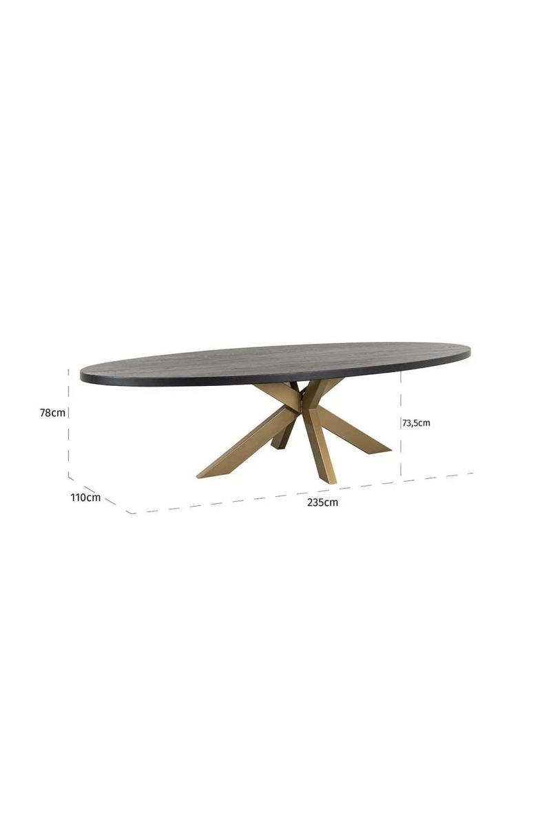 Oval Oak Dining Table | OROA Watson | Woodfurniture.com