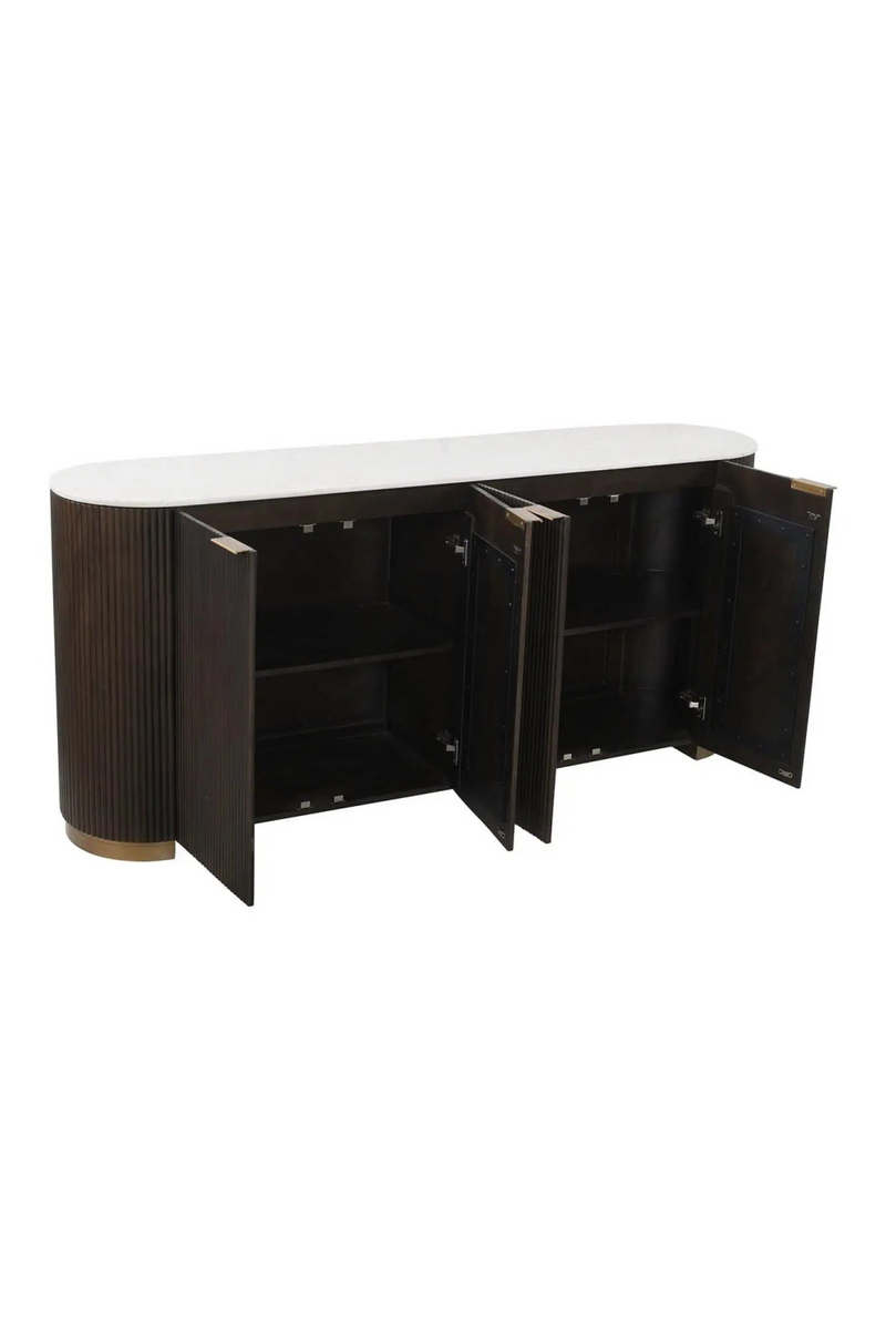 Brown Wooden 2-Door Sideboard | OROA Mayfield | Woodfurniture.com