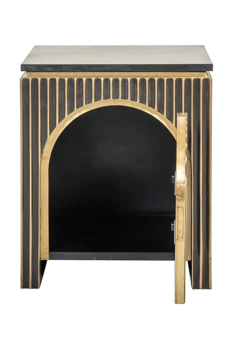 Arched 1-Door Nightstand | OROA  Les Arcs | Woodfurniture.com