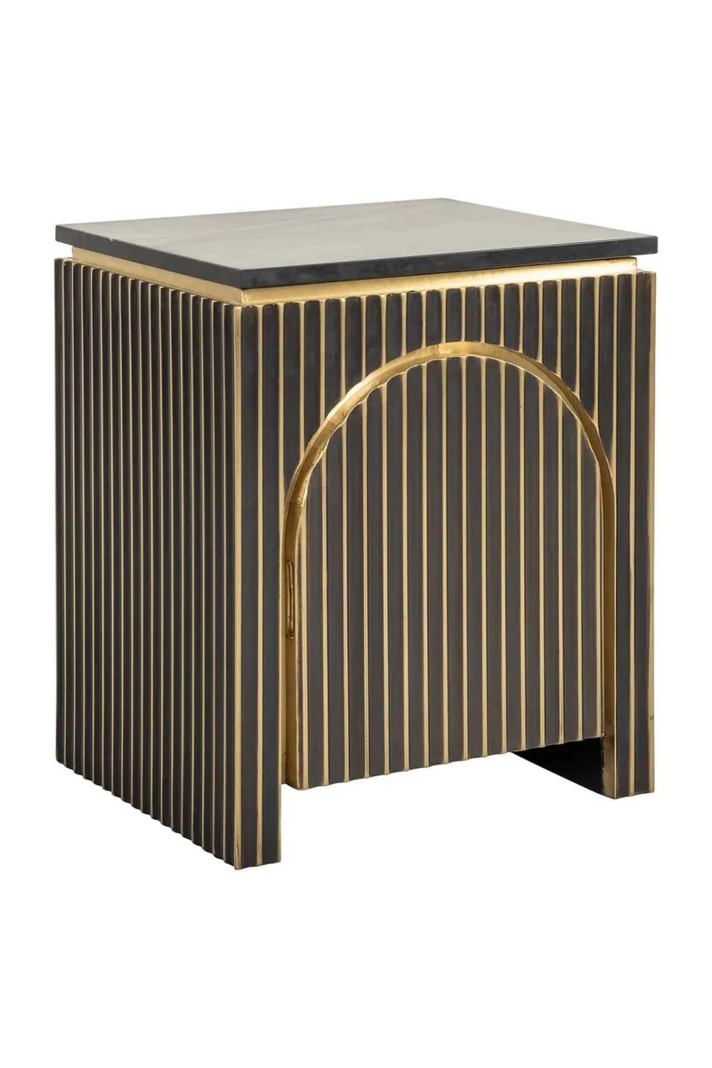 Arched 1-Door Nightstand | OROA  Les Arcs | Woodfurniture.com