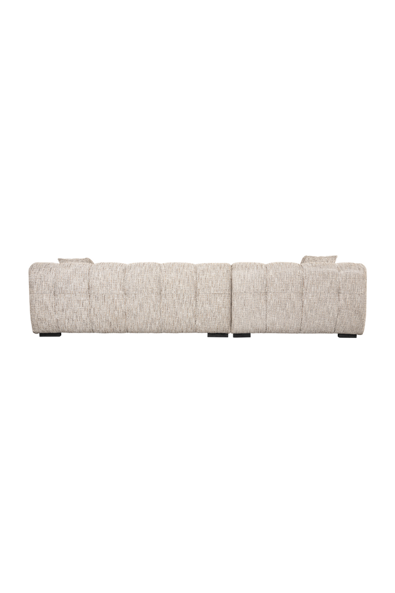 Beige 3-Seater Sofa + Left Lounge | OROA Hazel | Woodfurniture.com