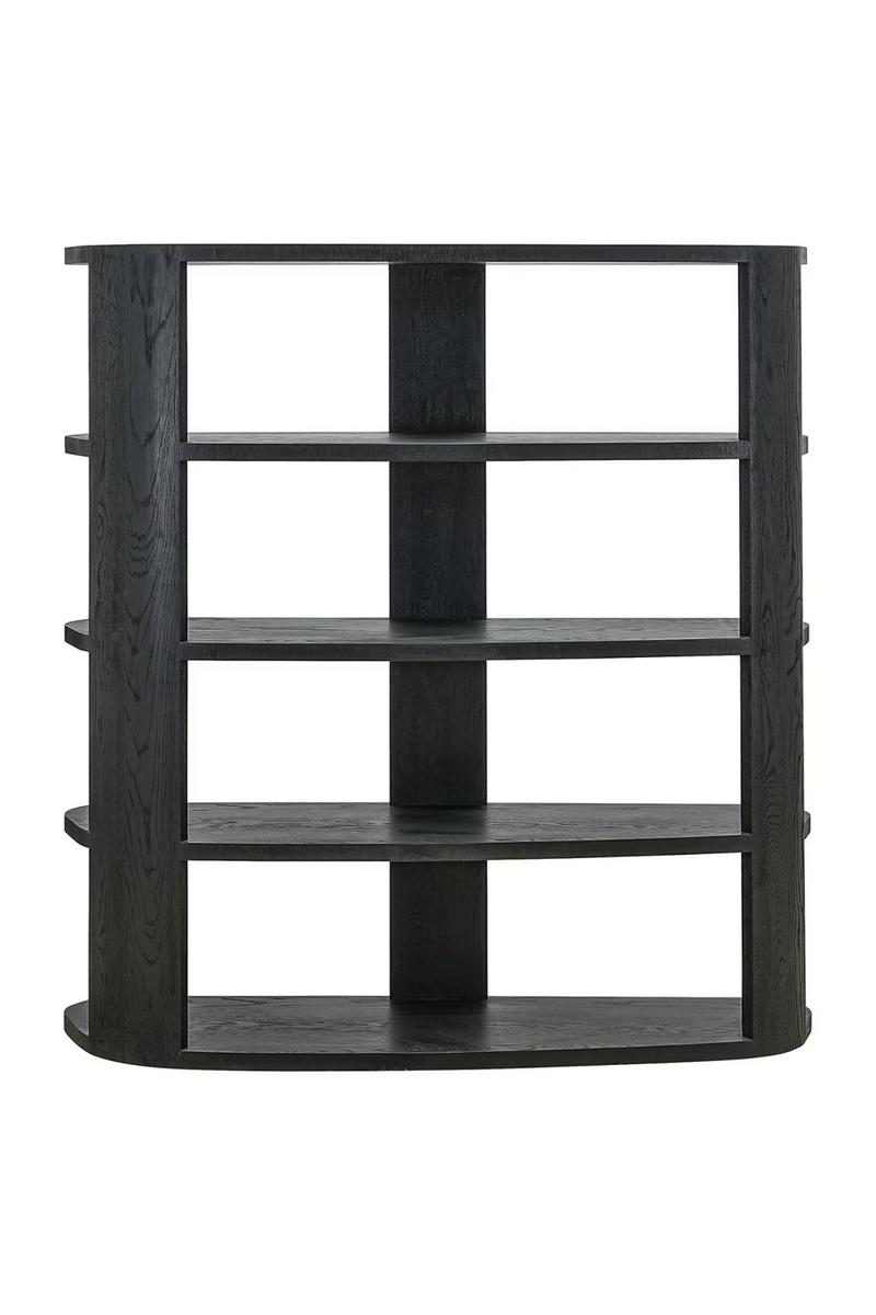 Black 3-Shelf Display Cabinet | OROA Navarino | Woodfurniture.com