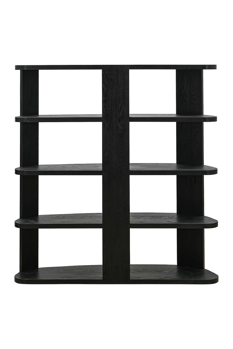 Black 3-Shelf Display Cabinet | OROA Navarino | Woodfurniture.com