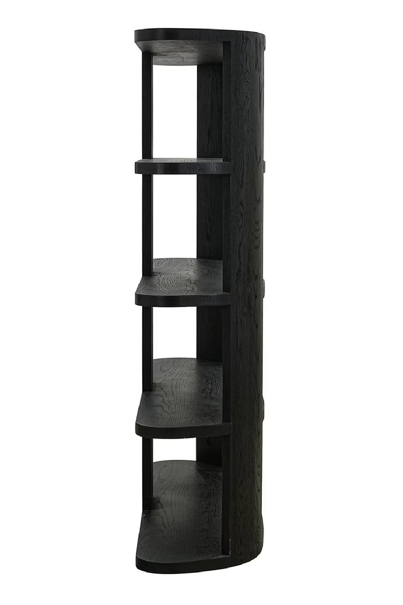 Black 3-Shelf Display Cabinet | OROA Navarino | Woodfurniture.com