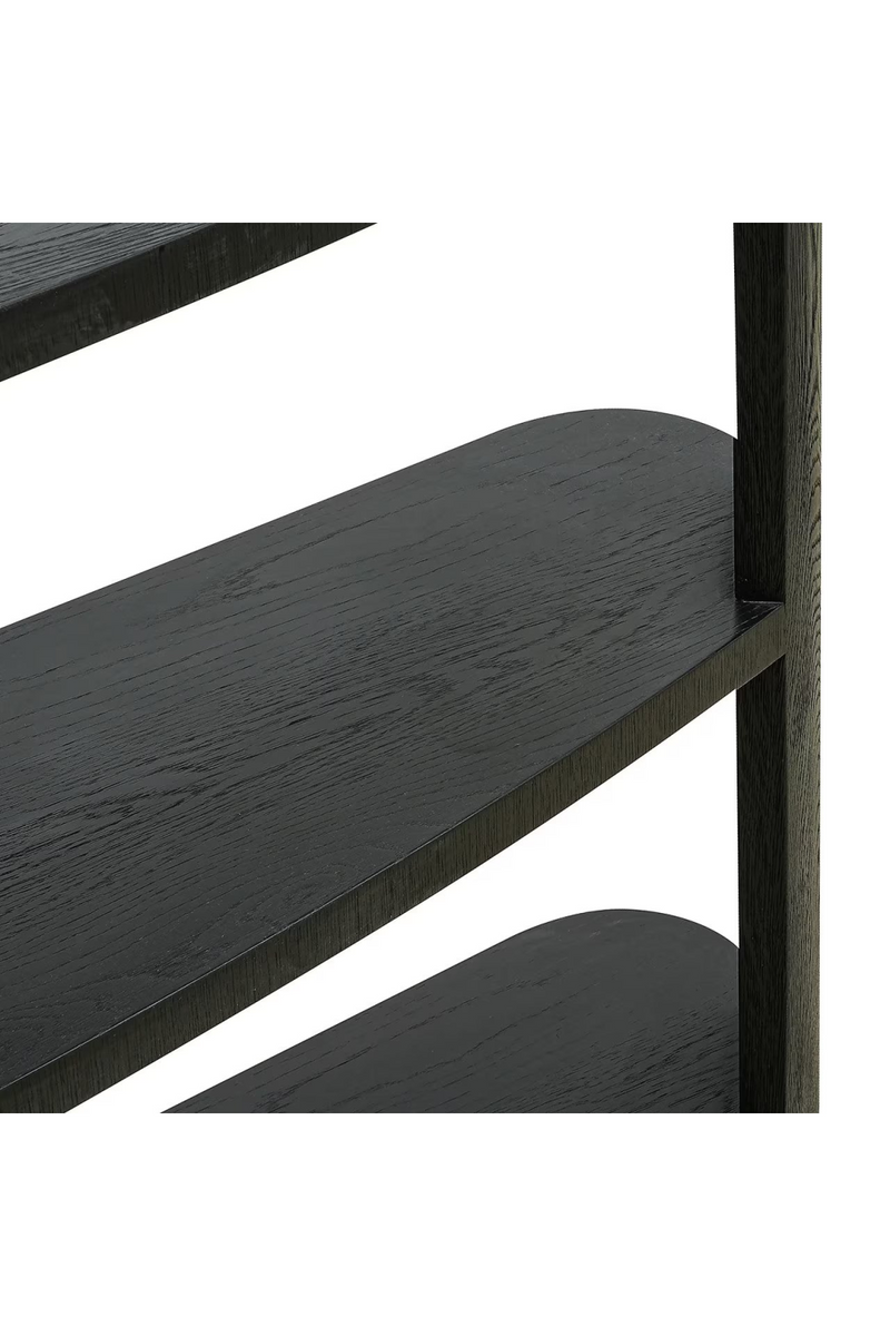 Black 3-Shelf Display Cabinet | OROA Navarino | Woodfurniture.com