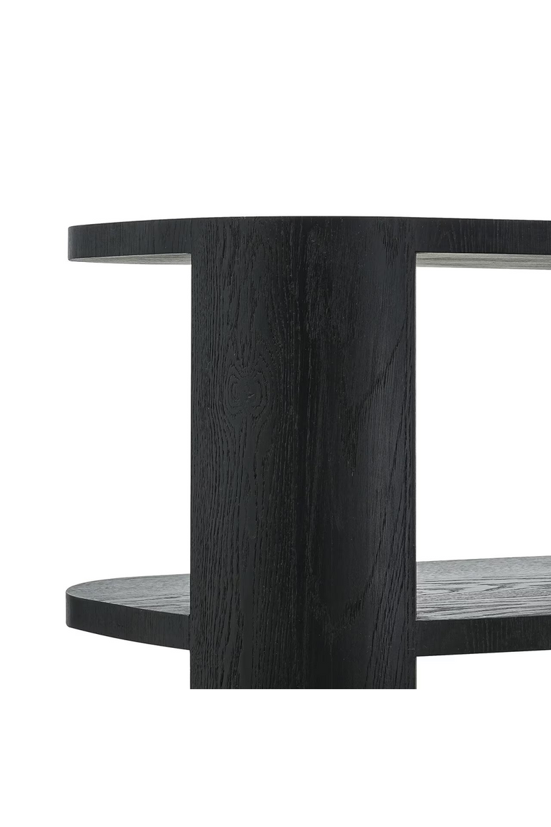 Black 3-Shelf Display Cabinet | OROA Navarino | Woodfurniture.com