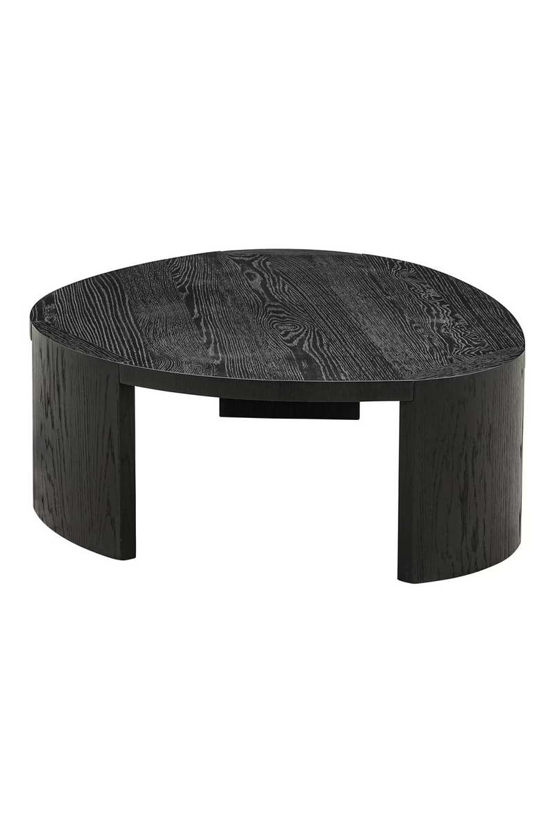 Black Organic Nesting Coffee Tables (2) | OROA Navarino | Woodfurniture.com