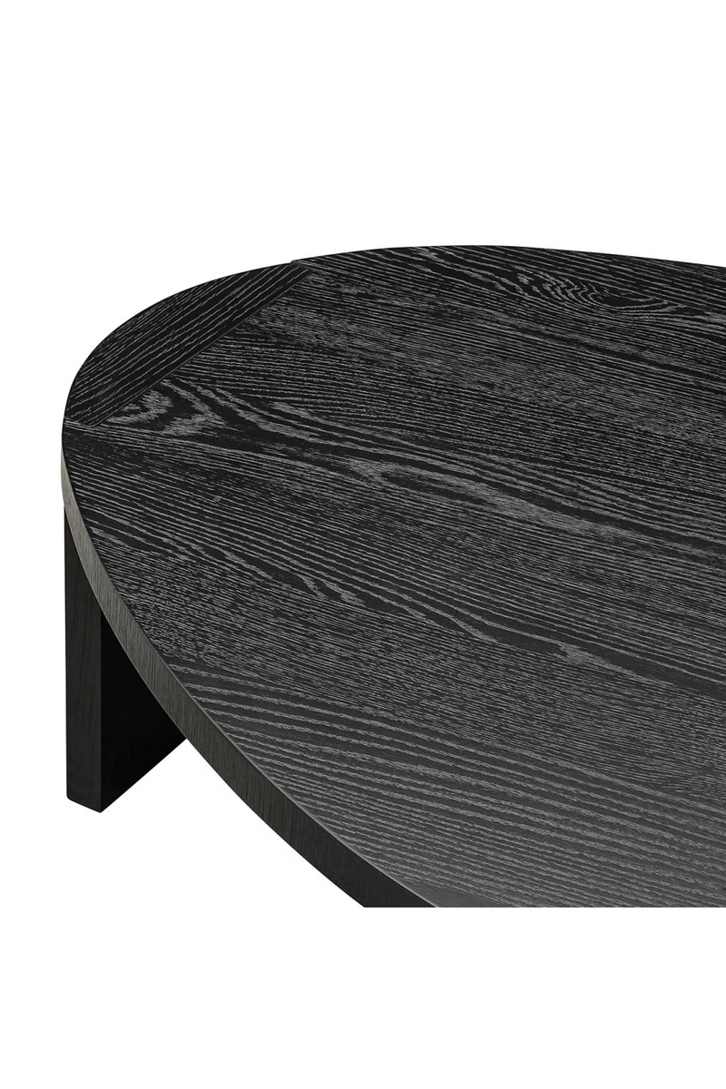 Black Organic Nesting Coffee Tables (2) | OROA Navarino | Woodfurniture.com