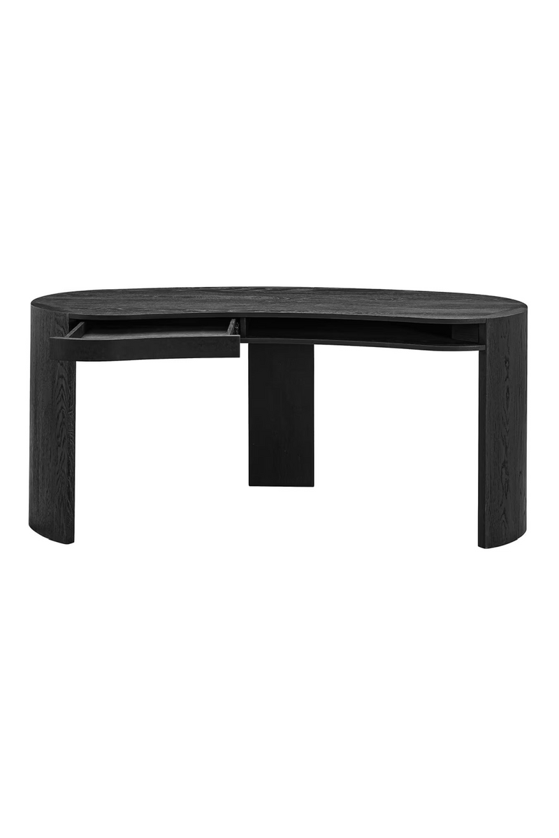 Black Organic Shape Desk | OROA Navarino | Woodfurniture.com