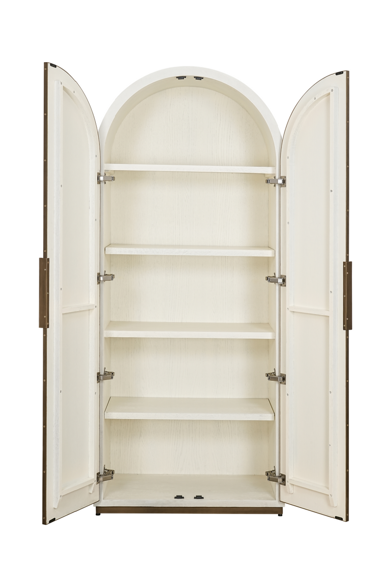 White Arched 2-Door Cabinet | OROA Tivoli | Woodfurniture.com