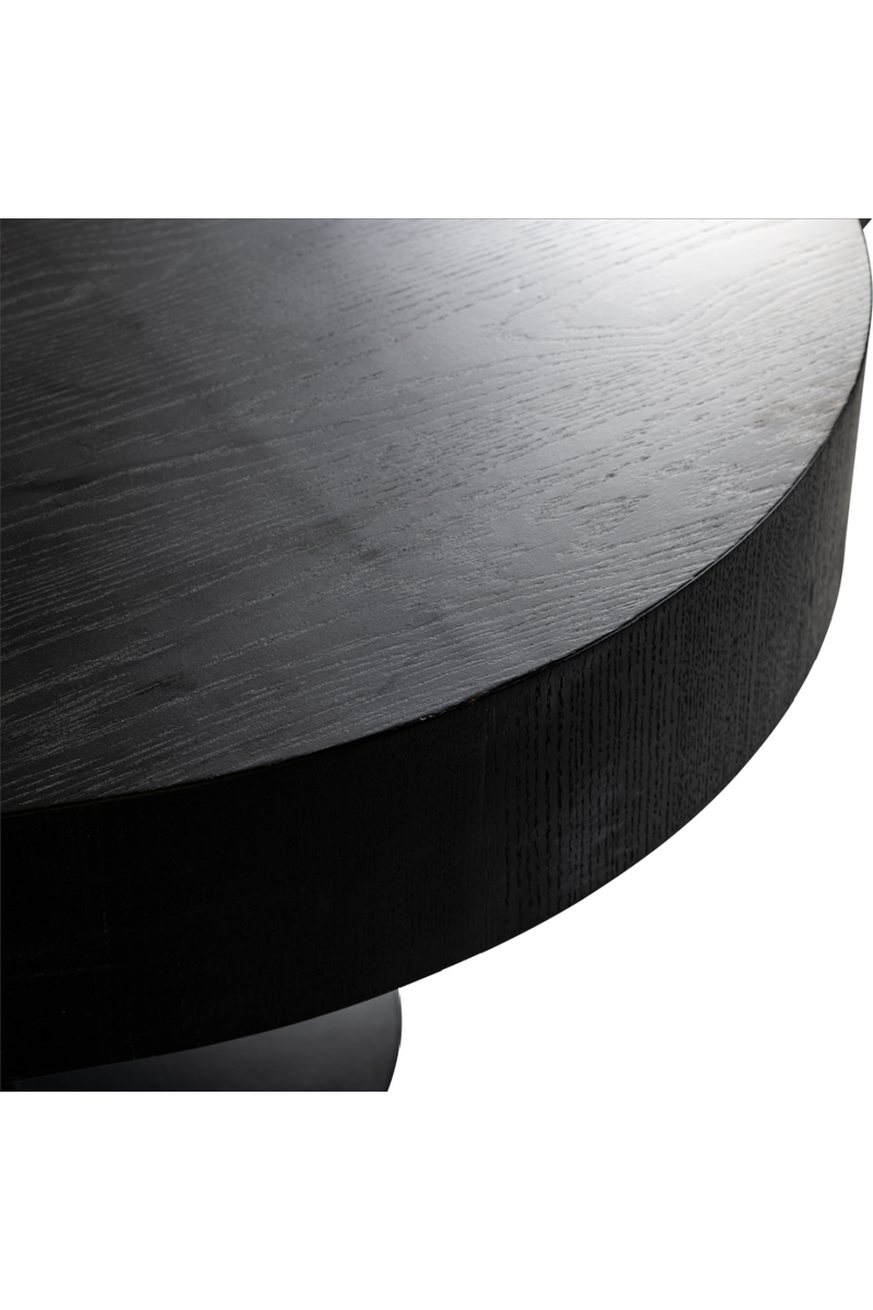 Black Organic-Shaped Dining Table | OROA Bogor | Woodfurniture.com