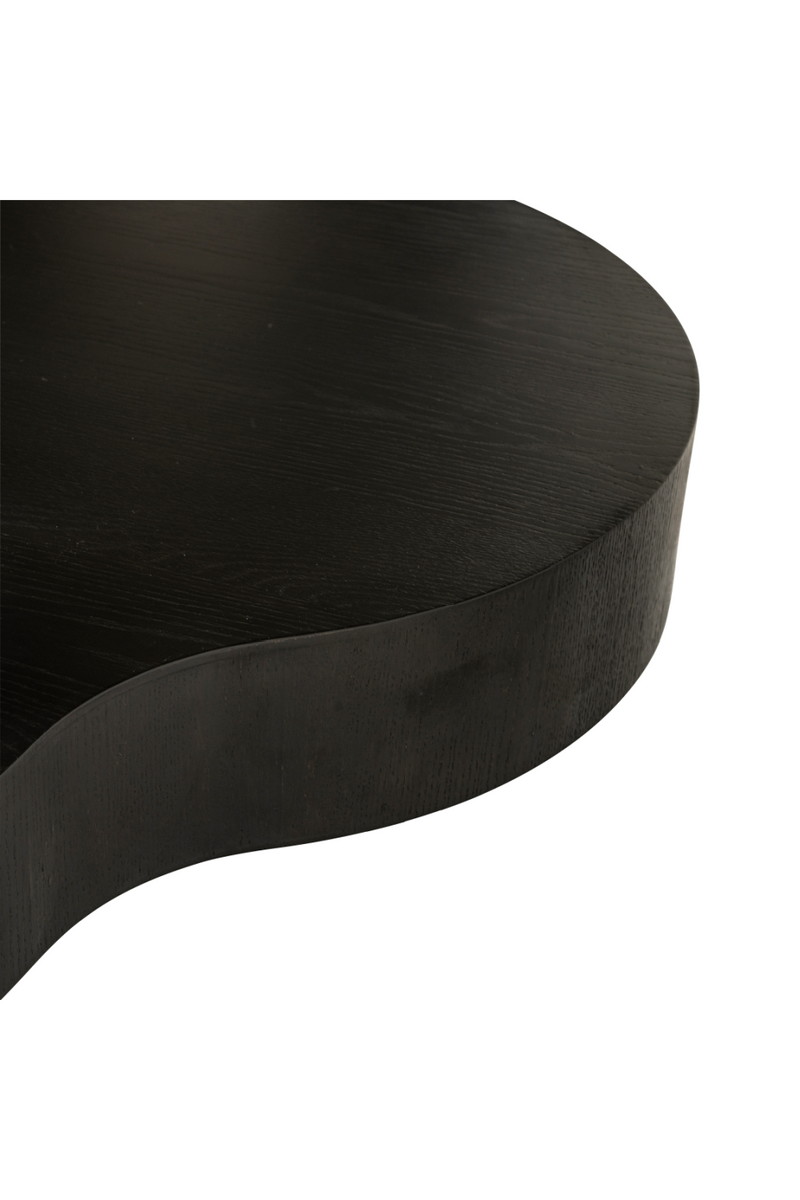 Black Organic-Shaped Dining Table | OROA Bogor | Woodfurniture.com