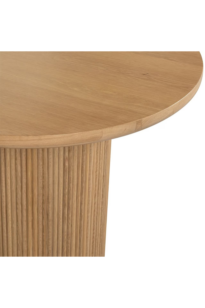 Natural Oak Oval Dining Table | OROA Belfort | Woodfurniture.com