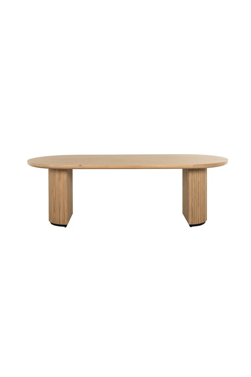 Natural Oak Oval Dining Table | OROA Belfort | Woodfurniture.com