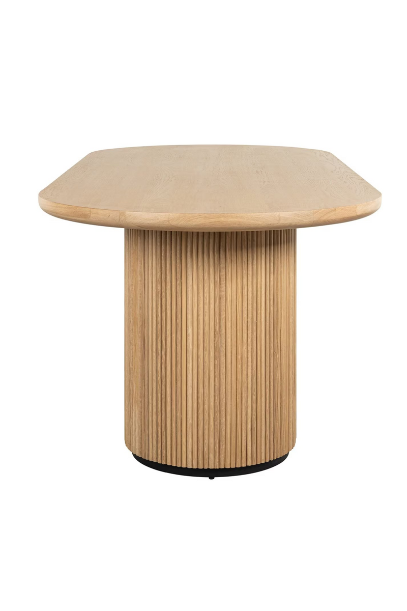 Natural Oak Oval Dining Table | OROA Belfort | Woodfurniture.com