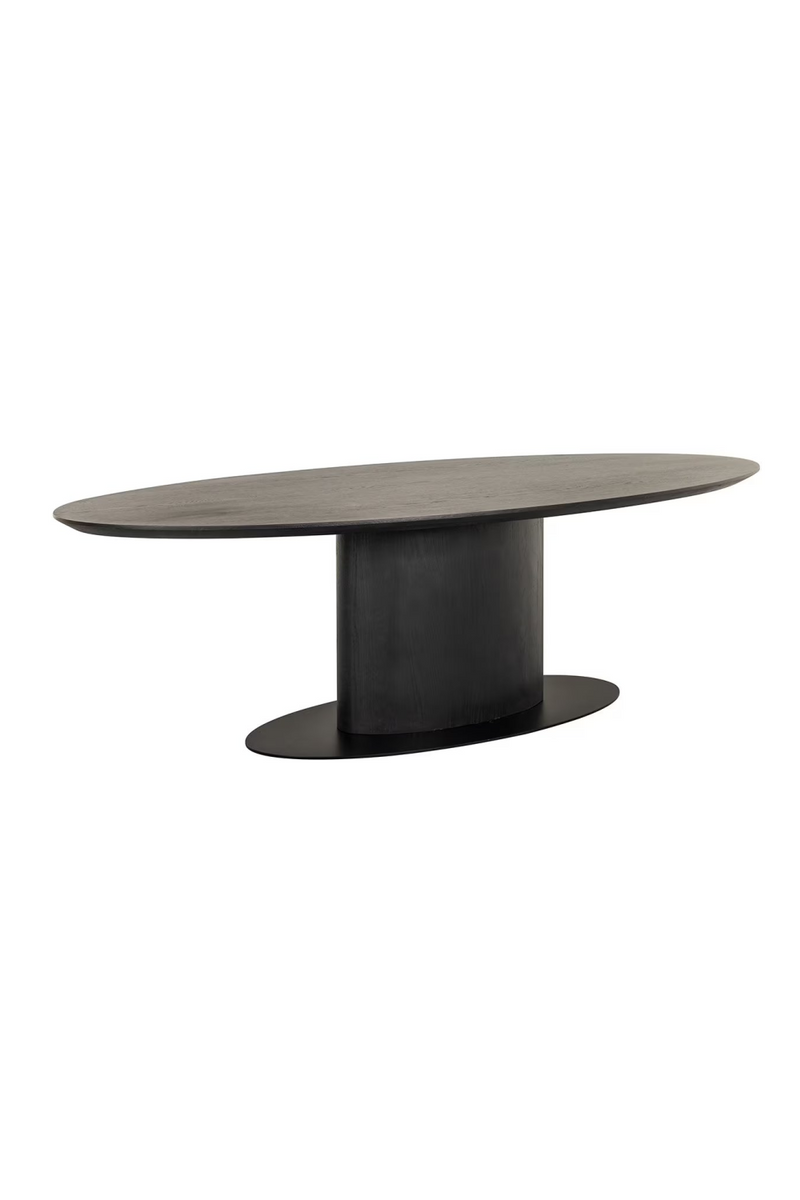 Brown Wooden Oval Dining Table | OROA Gordon | Woodfurniture.com