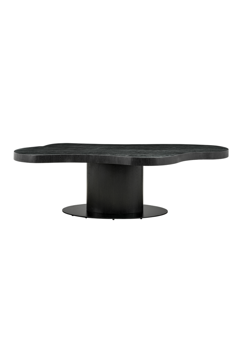 Black Organic-Shaped Dining Table | OROA Bogor | Woodfurniture.com