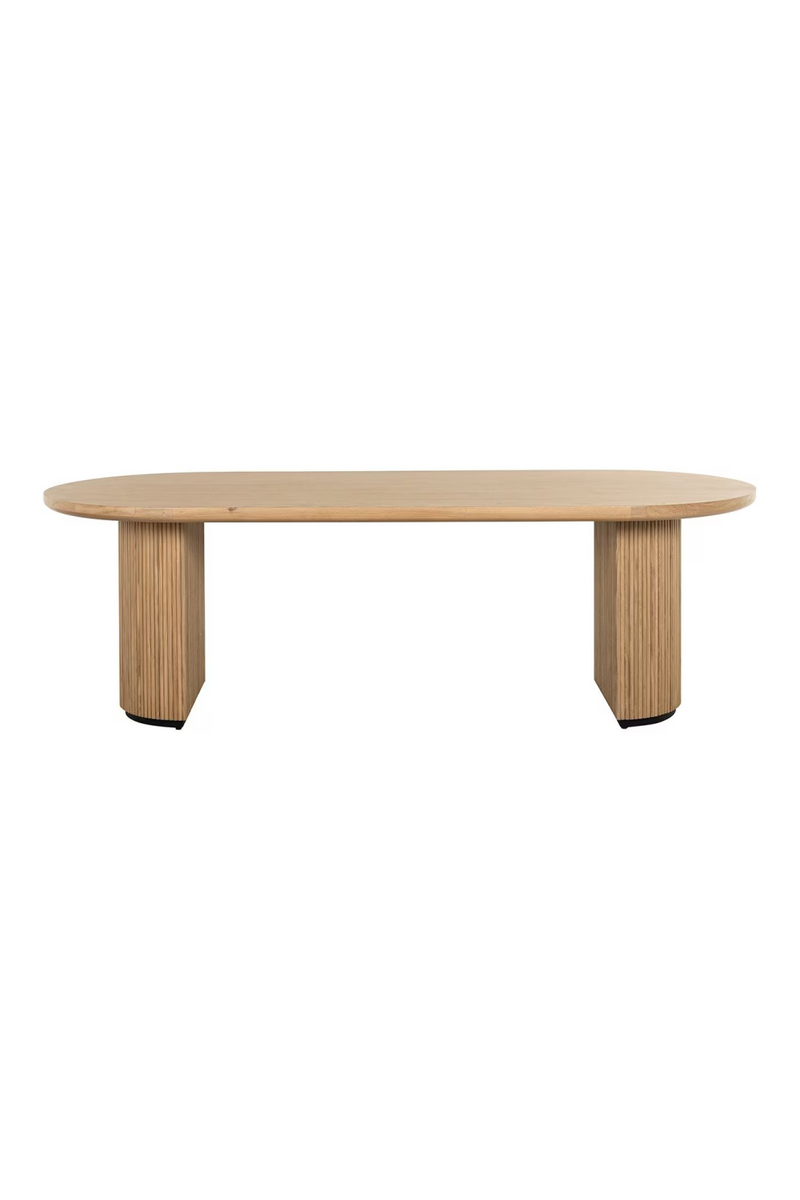 Natural Oak Oval Dining Table | OROA Belfort | Woodfurniture.com