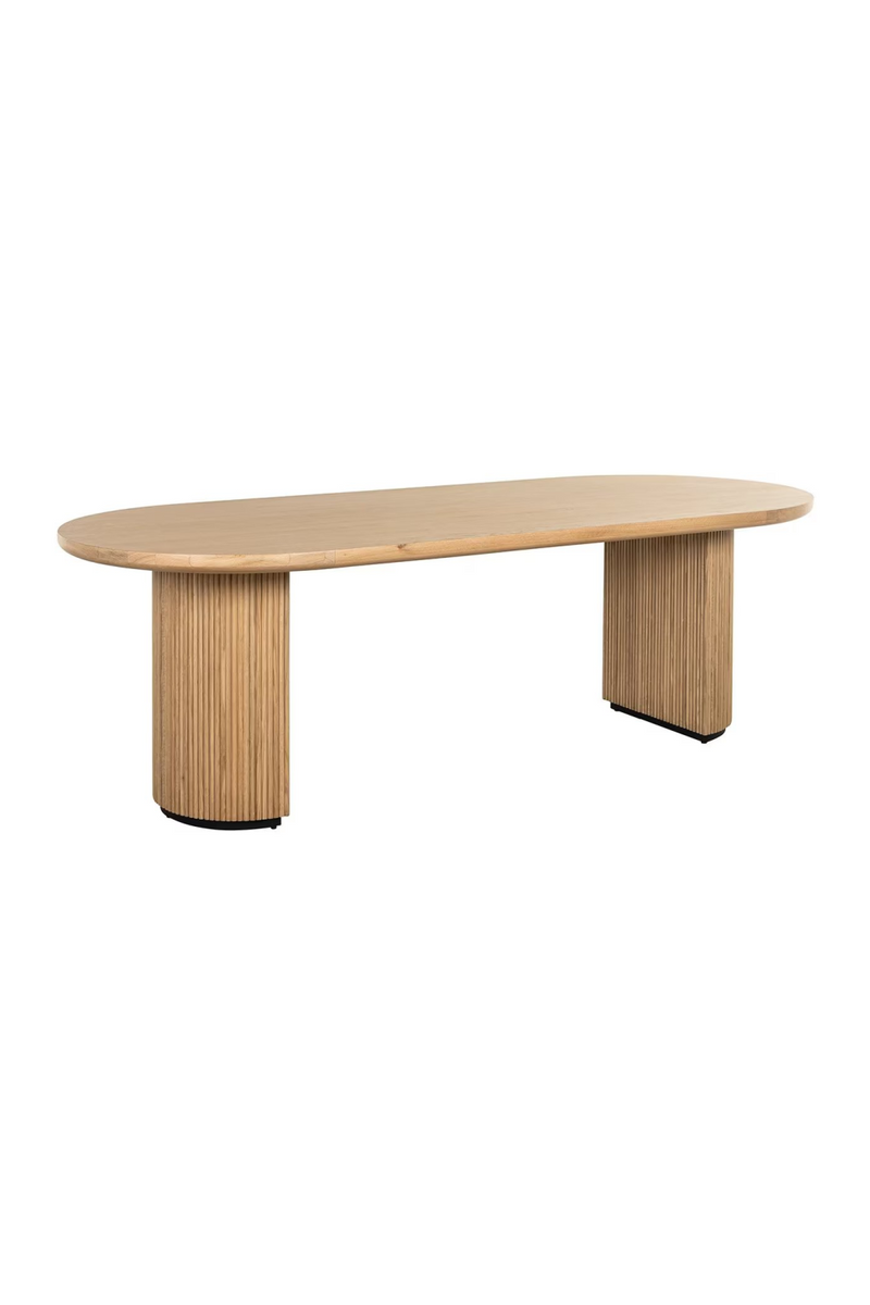 Natural Oak Oval Dining Table | OROA Belfort | Woodfurniture.com