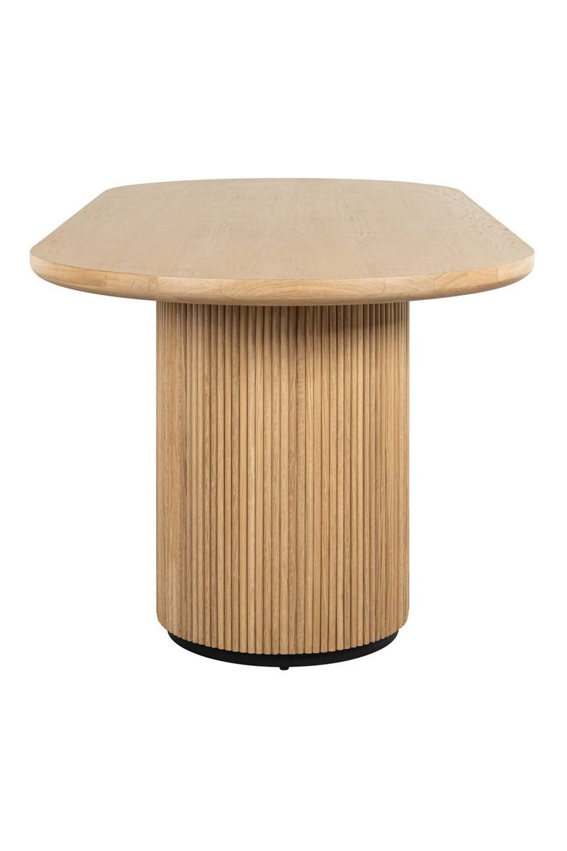 Natural Oak Oval Dining Table | OROA Belfort | Woodfurniture.com