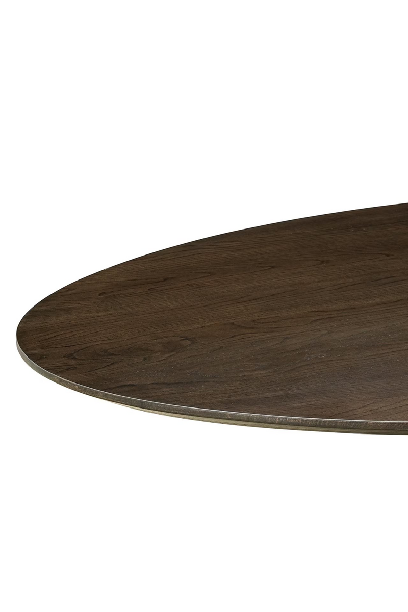 Brown Wooden Oval Dining Table | OROA Gordon | Woodfurniture.com