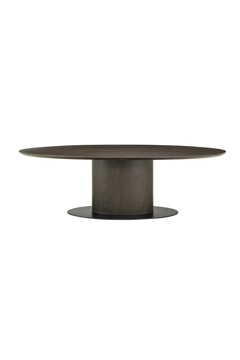 Brown Wooden Oval Dining Table | OROA Gordon | Woodfurniture.com