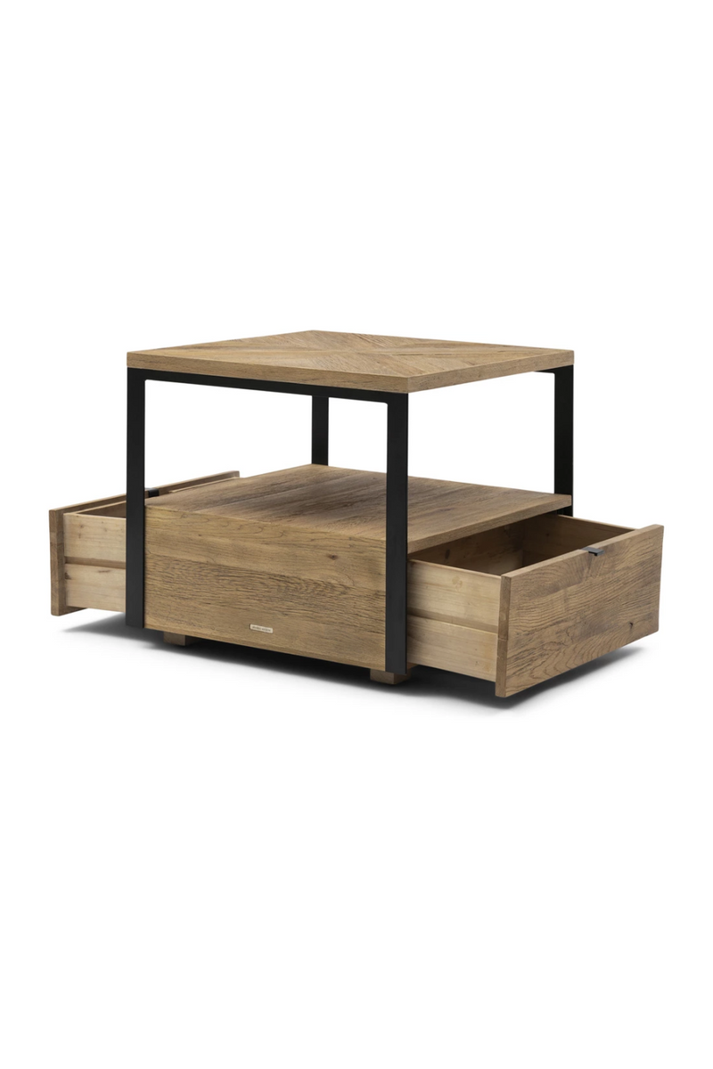 Oak Storage Side Table | Rivièra Maison Milan | Woodfurniture.com