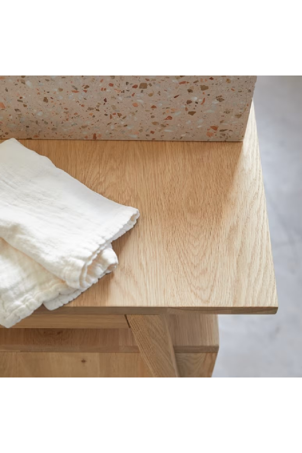 Natural Oak Vanity Unit | Tikamoon Pola | Woodfurniture.com