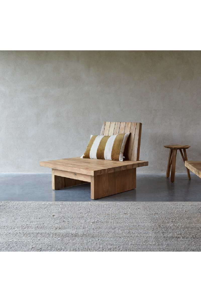 Solid Teak Lounge Chair | Tikamoon Joaquin | Woodfurniture.com