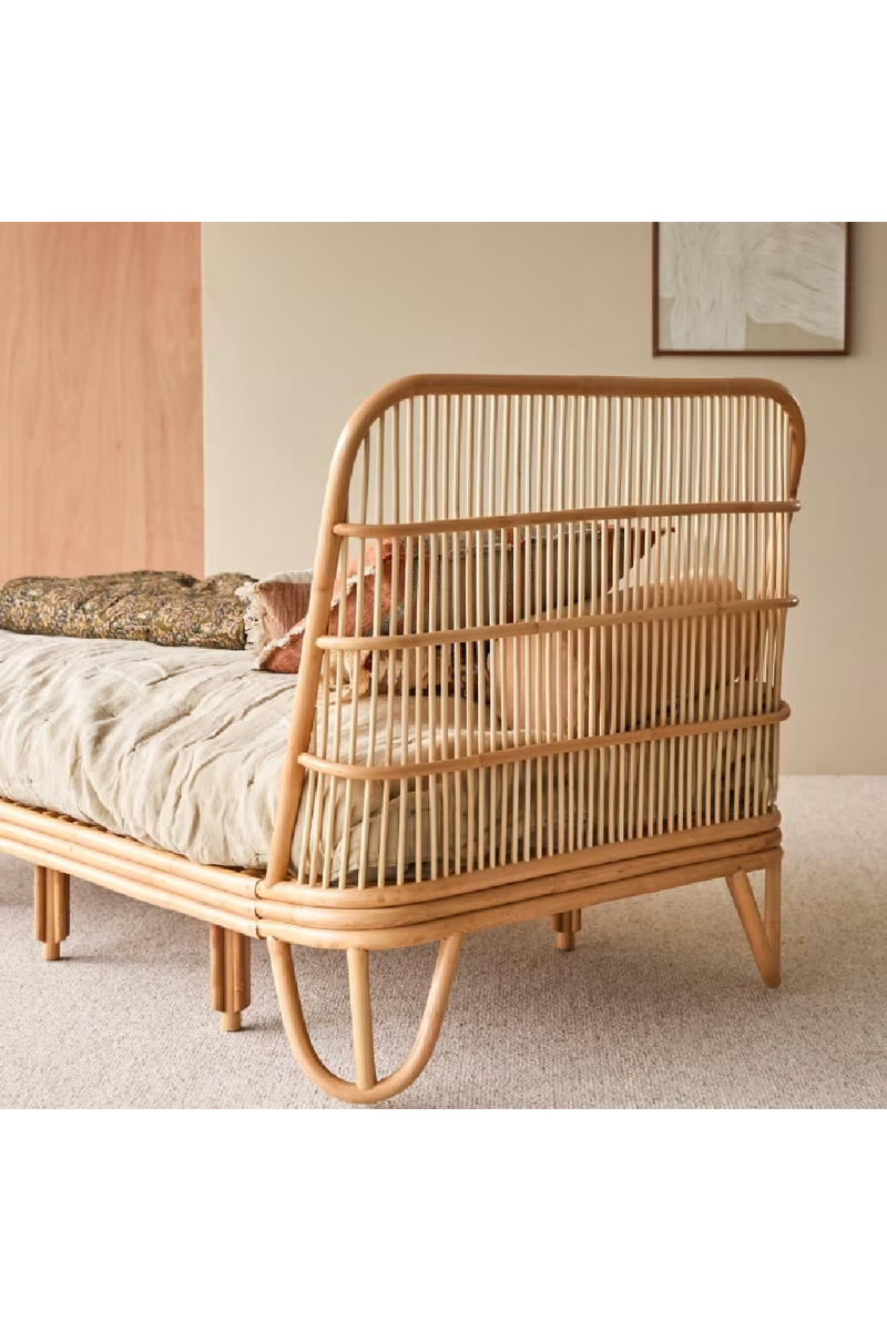 Varnished Rattan Bed | Tikamoon Simone | Woodfurniture.com