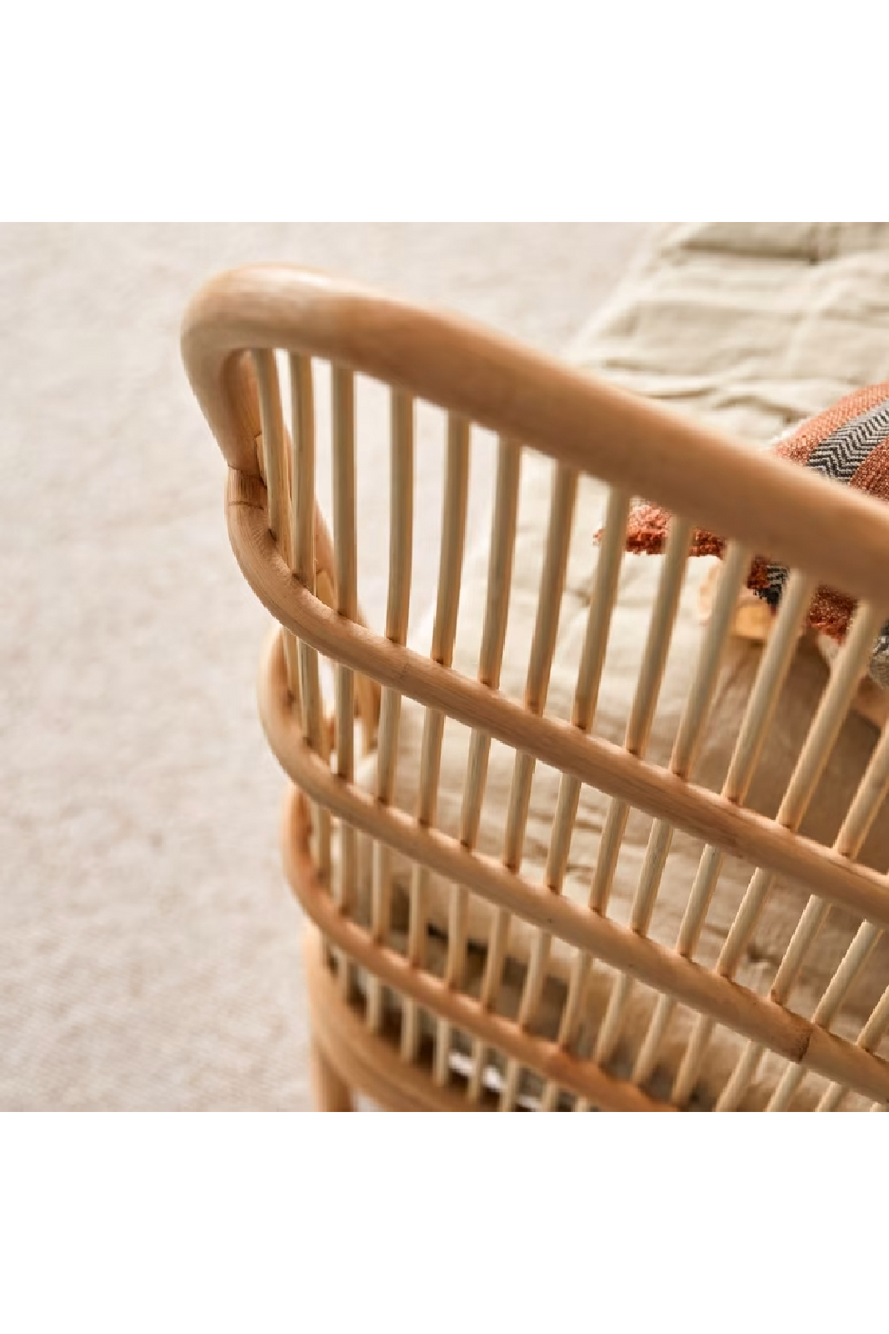 Varnished Rattan Bed | Tikamoon Simone | Woodfurniture.com