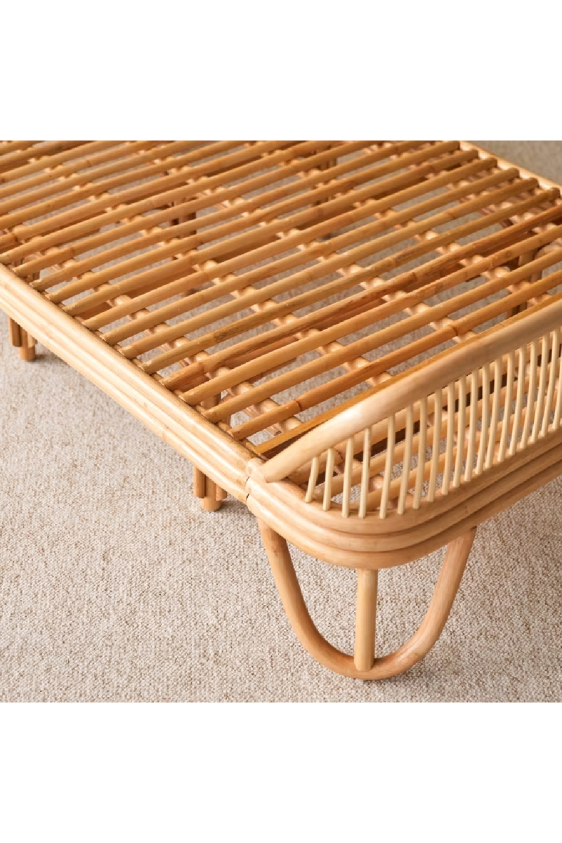 Varnished Rattan Bed | Tikamoon Simone | Woodfurniture.com