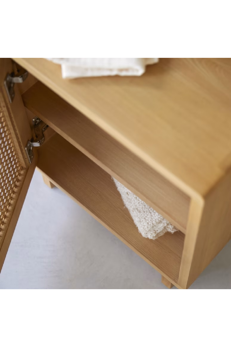Solid Elm Bedside Table | Tikamoon Luis | Woodfurniture.com