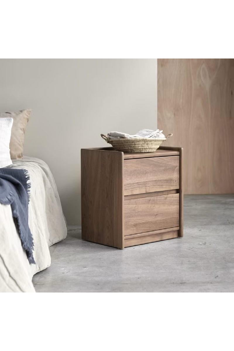 Solid Walnut Bedside Cabinet | Tikamoon Arto | Woodfurniture.com