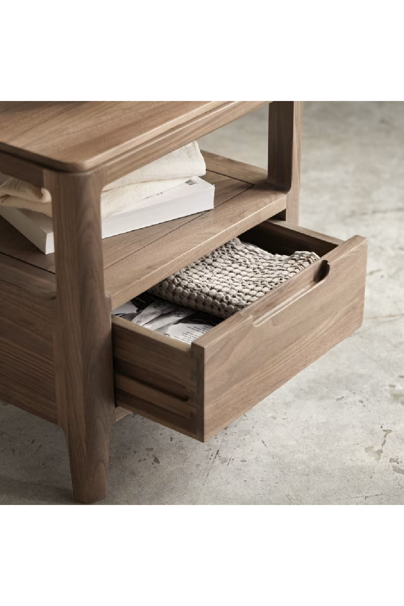 Solid Walnut Bedside Cabinet | Tikamoon Arto | Woodfurniture.com