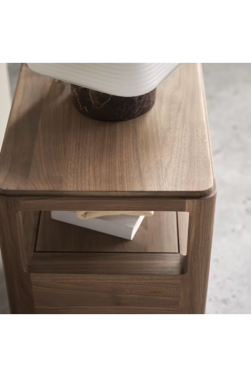 Solid Walnut Bedside Cabinet | Tikamoon Arto | Woodfurniture.com