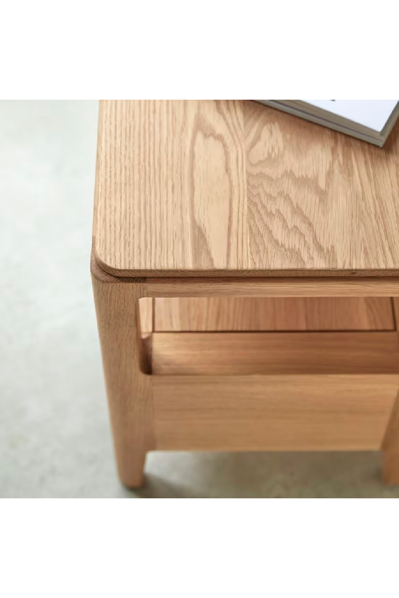 Solid Oak Bedside Nightstand| Tikamoon Arto | Oroatrade.com