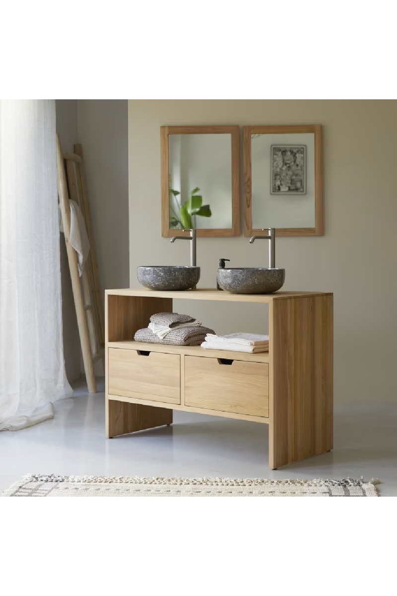 Solid Teak Vanity Unit | Tikamoon Kwarto | Woodfurniture.com