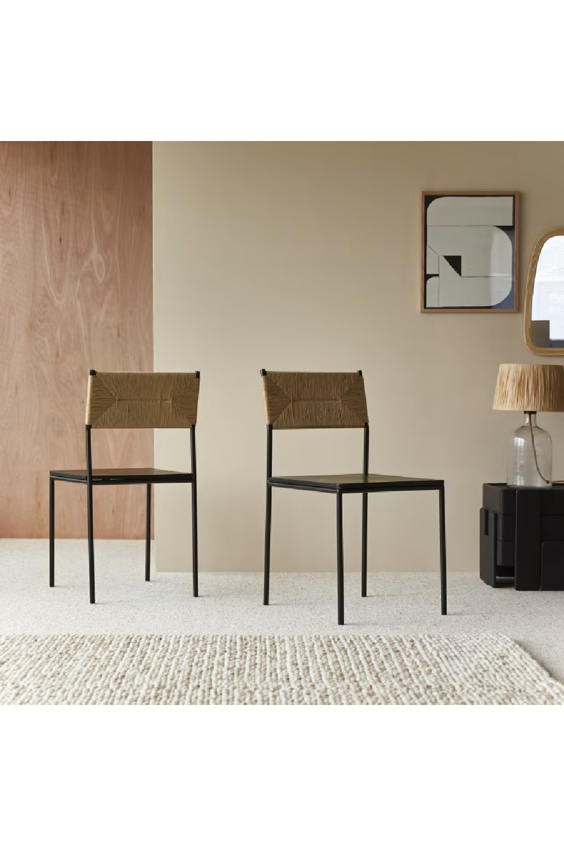 Braided Jute Dining Chair | Tikamoon Fidele | Woodfurniture.com