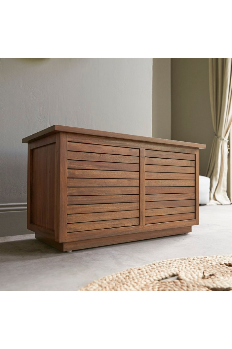 Solid Acacia Slatted Chest | Tikamoon Loggia | Woodfurniture.com